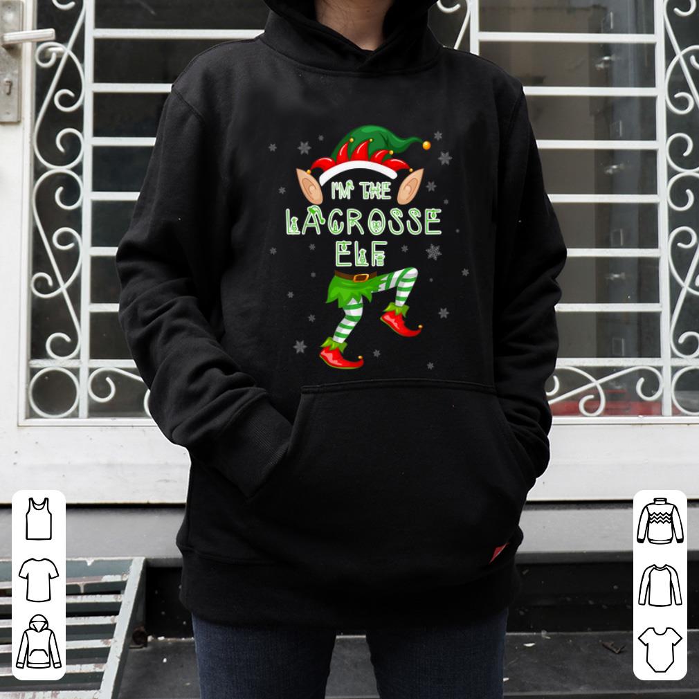 Pretty Lacrosse Elf Group Matching Family Merry Christmas shirt