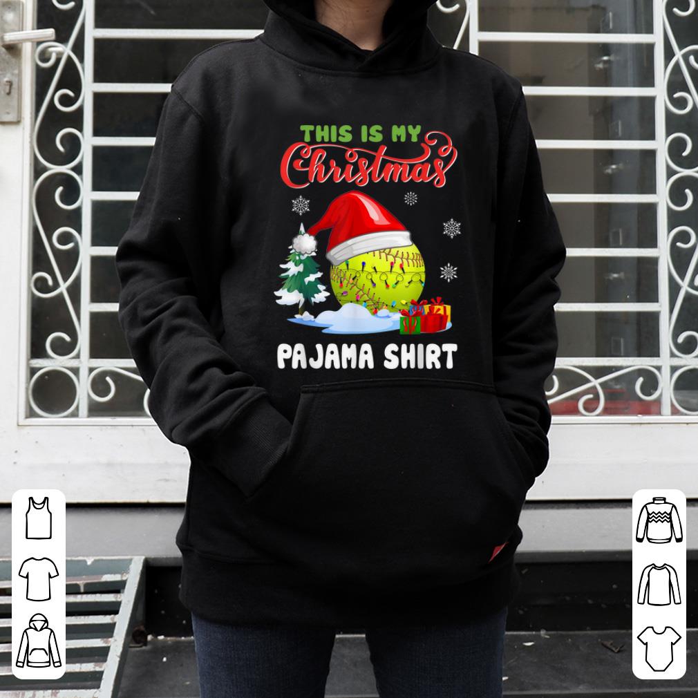 Pretty This Is My Christmas Pajama BASEBALL Softball Gift Lover shirt