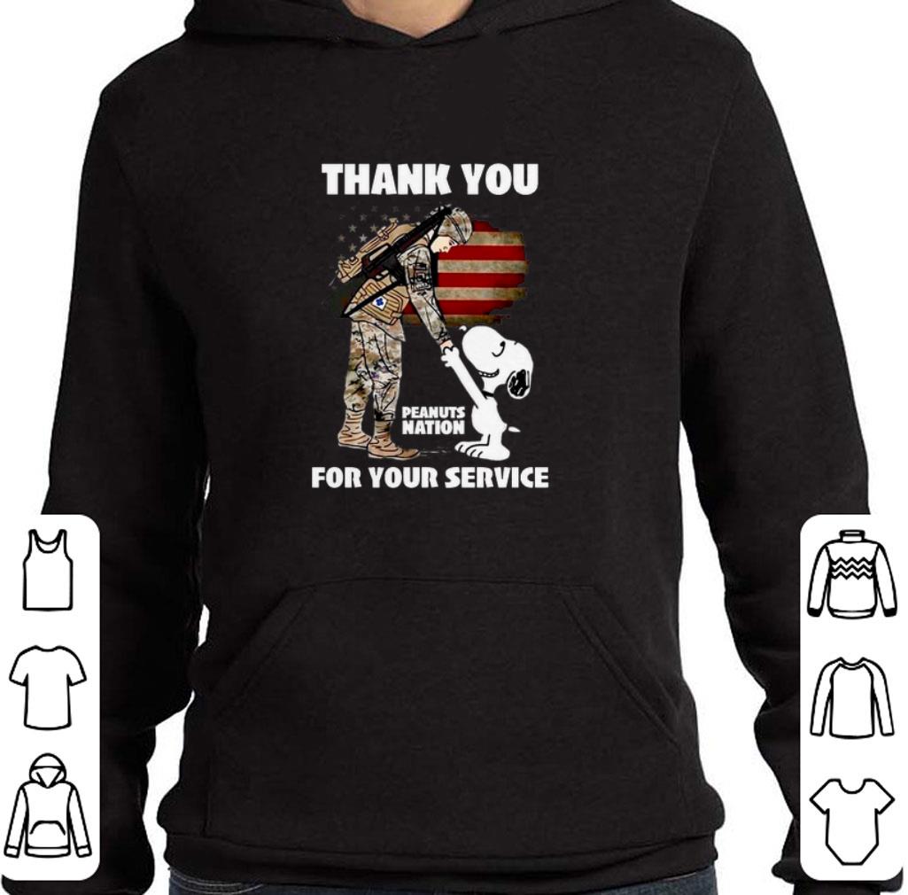 Top Snoopy veteran Thank you Peanuts nation for your service shirt
