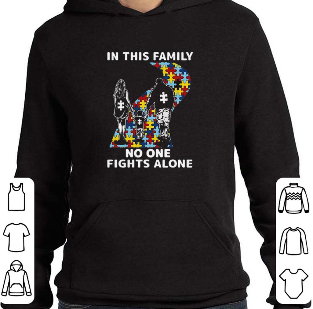 Autism road in this family no one fights alone shirt