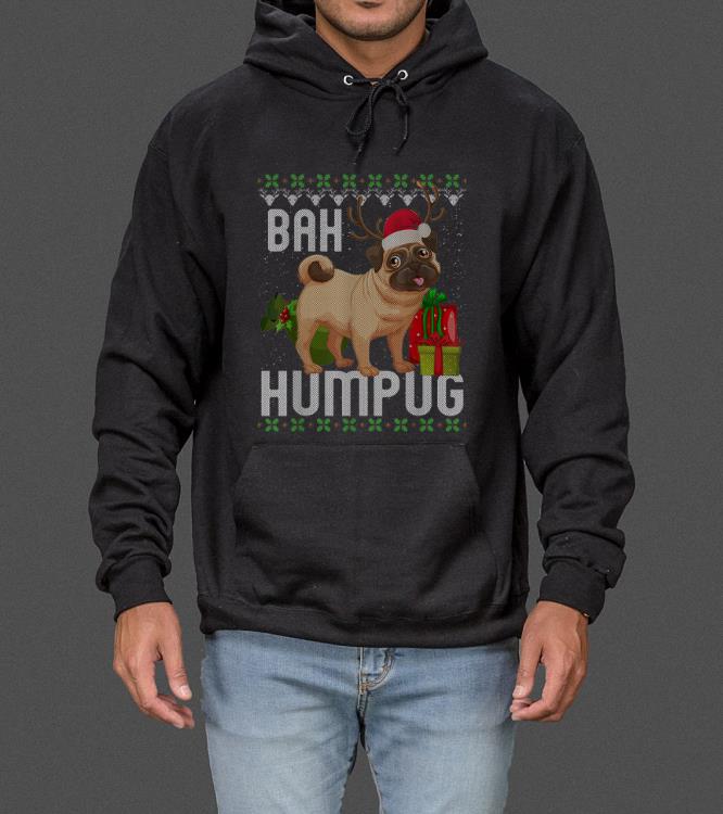 Awesome Bah Humpug Puggle Ugly Xmas Hum Pug Baby Gifts Pet Dogs sweater