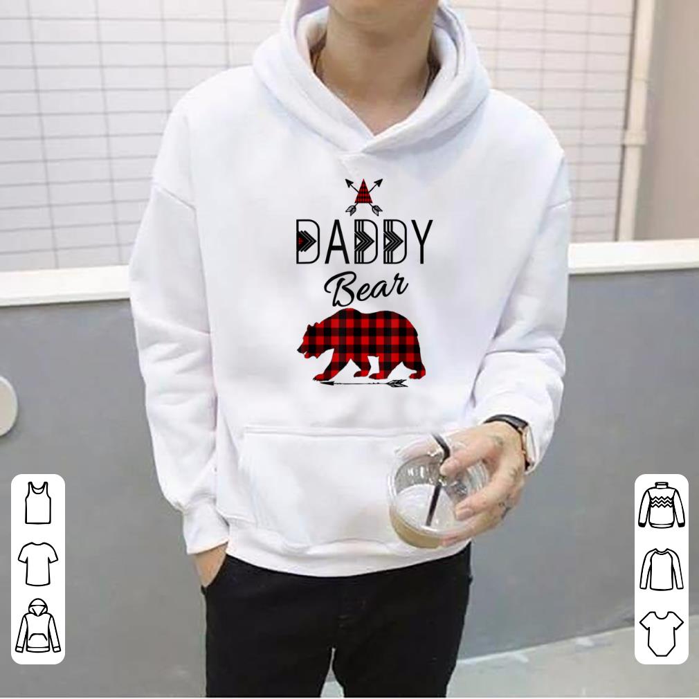 Awesome Daddy Bear Buffalo Plaid Matching Family Christmas Camping sweater
