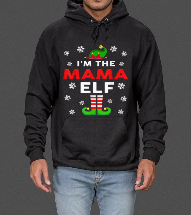 Great I am The MAMA Elf Christmas Gift Funny Family Group matching sweater