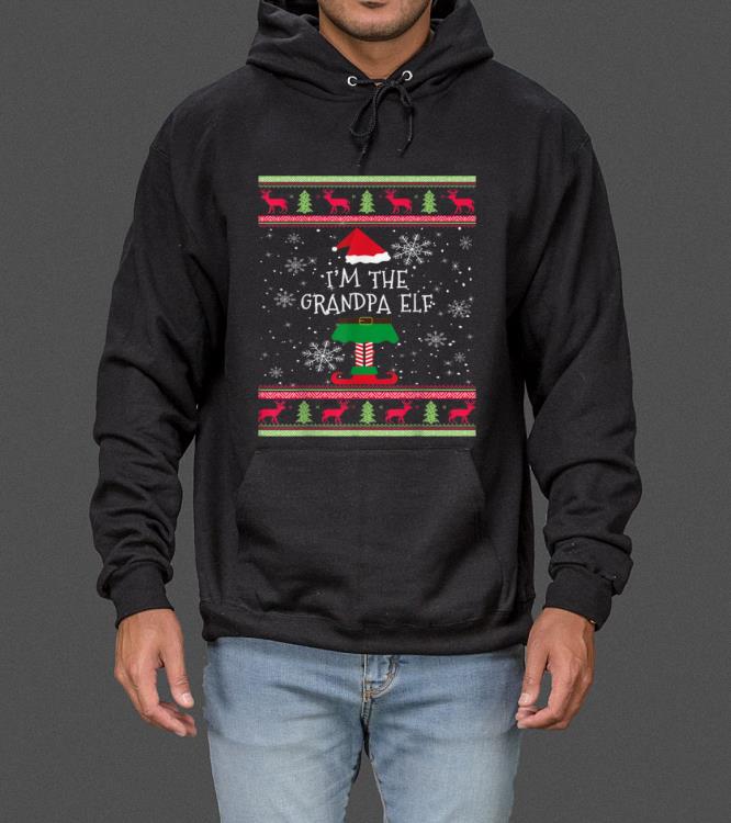 Great I'm The Grandpa Elf Matching Ugly Christmas Elf Costume sweater