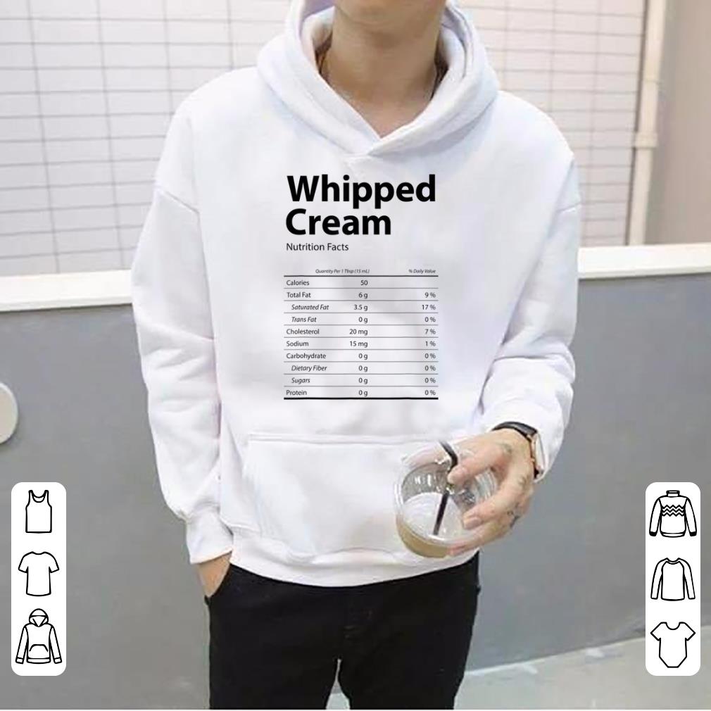 Hot Whipped Cream Costume Funny Xmas Food Nutrition Facts sweater