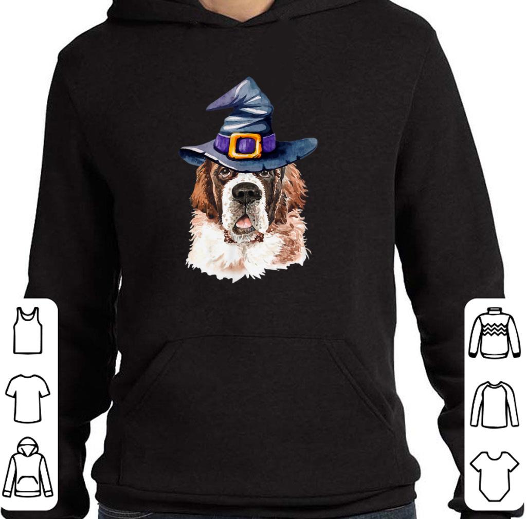 Nice Saint Bernard Witch Hat Halloween shirt
