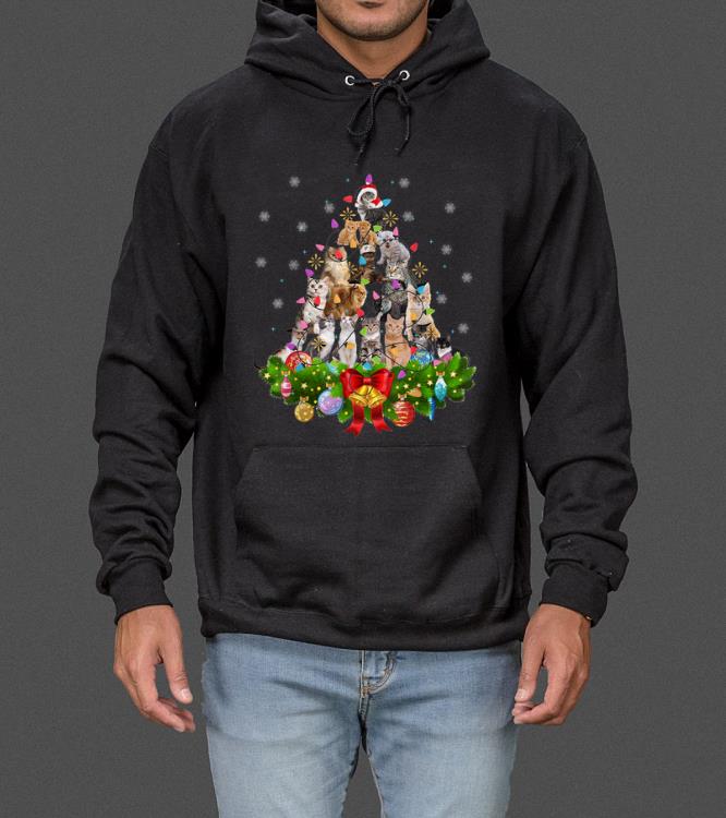 Original Funny Cat Christmas Tree Xmas Gifts sweater