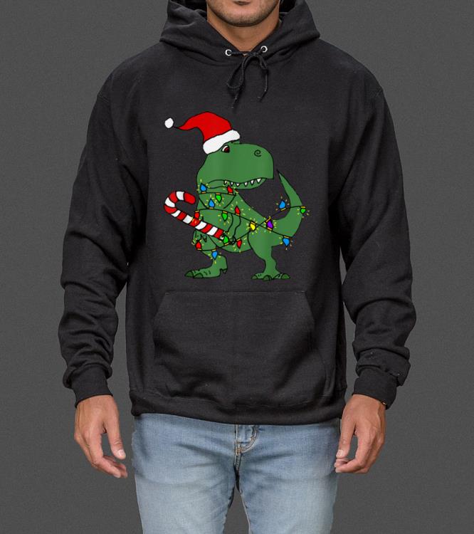 Original Funny T-rex Dinosaur in Santa Hat Christmas sweater