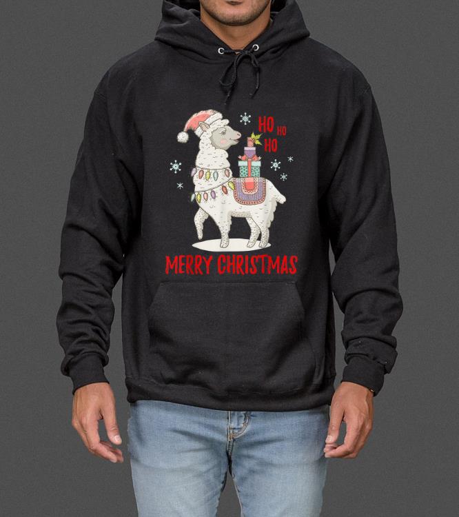 Original Merry Christmas Llama Santa Drama Llama Xmas Alpaca Gift sweater