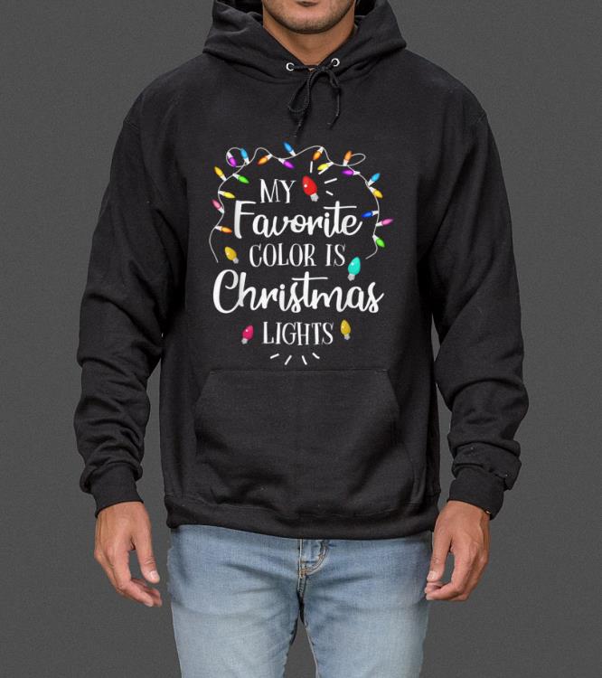 Original My Favorite Color Is Christmas Lights Funny sweater