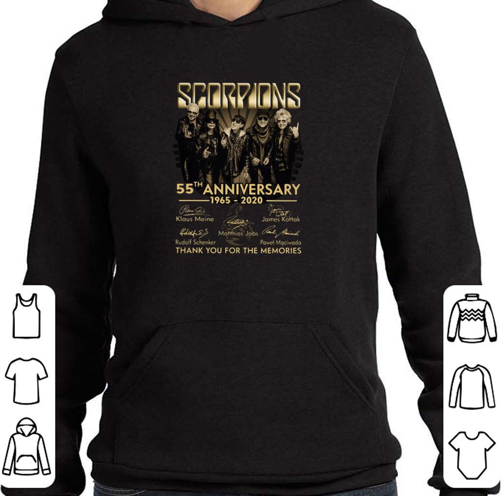 Original Scorpions 55th anniversary 1965 2020 signed thank you memories shirt