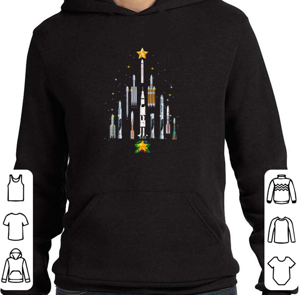 Original Spaceship Starman Christmas Tree shirt