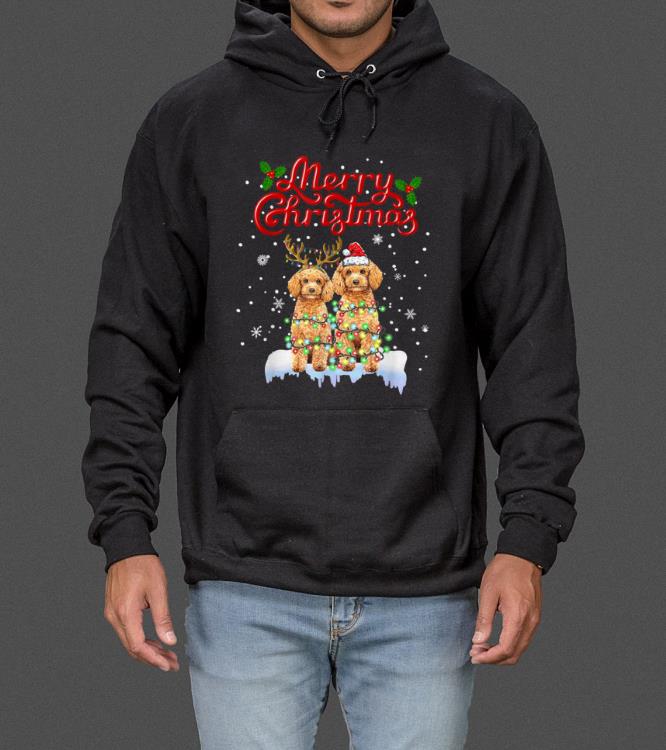 Premium Poodle Christmas Lights Funny Dog Matching Family Xmas Gifts sweater