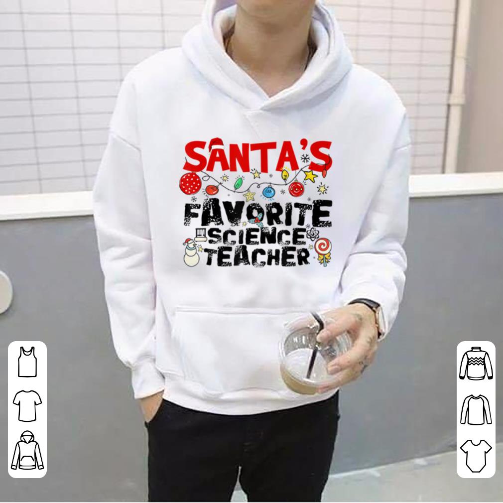 Premium Santa's Favorite Science Teacher Christmas sweater