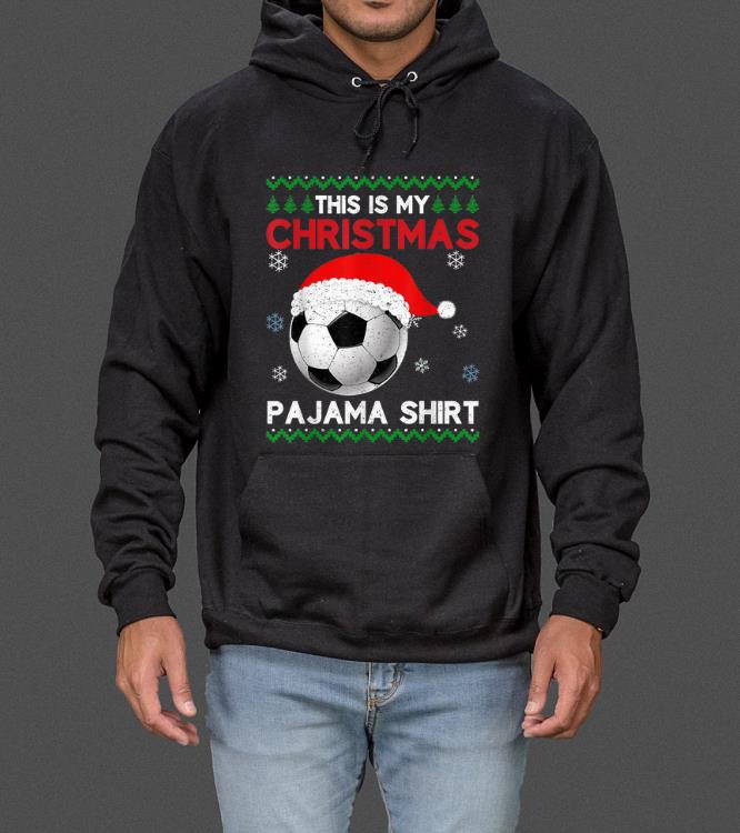 Premium This is My Christmas Pajama Soccer Santa Ugly Xmas sweater