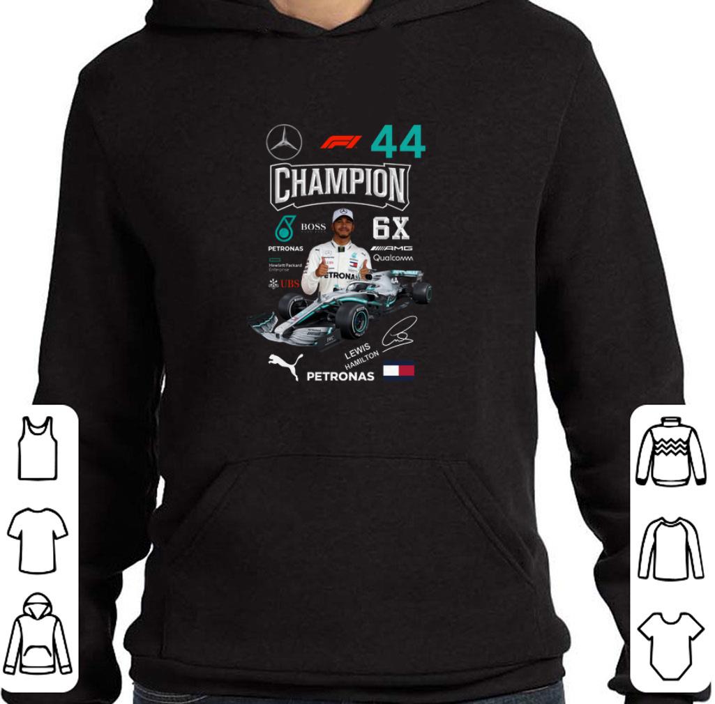 Pretty 44 Champion Hugo Boss 6x Lewis Hamilton Petronas Signature shirt