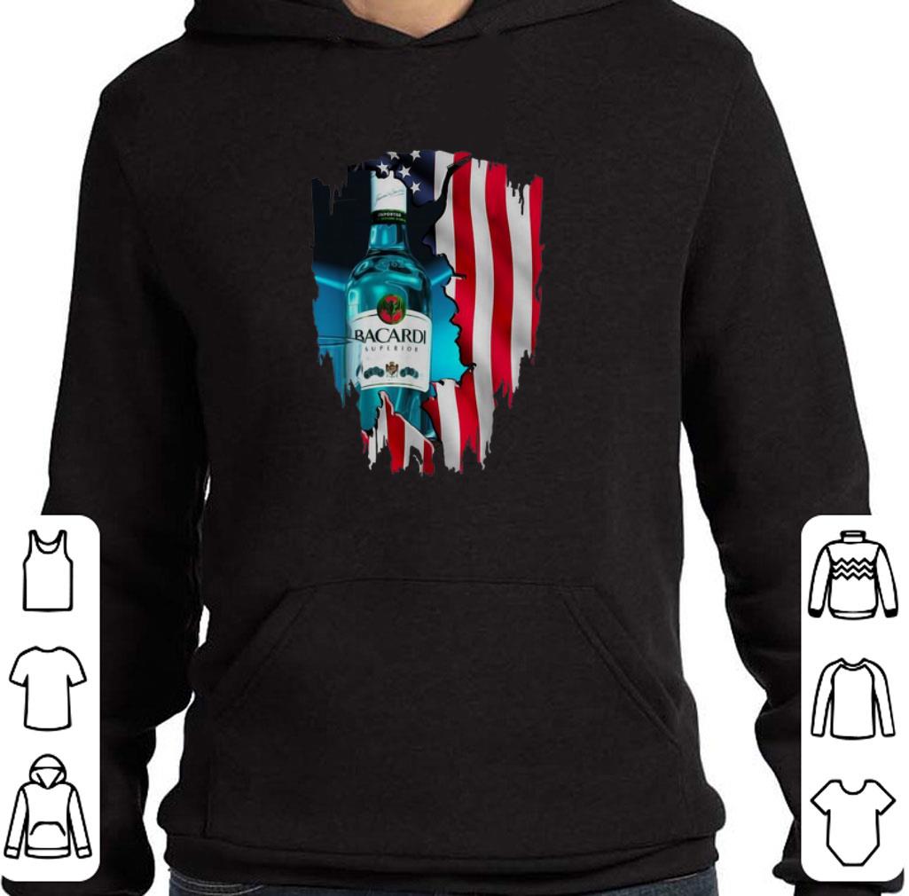 Pretty American flag Bacardi Superior 4th Of July independence day shirt