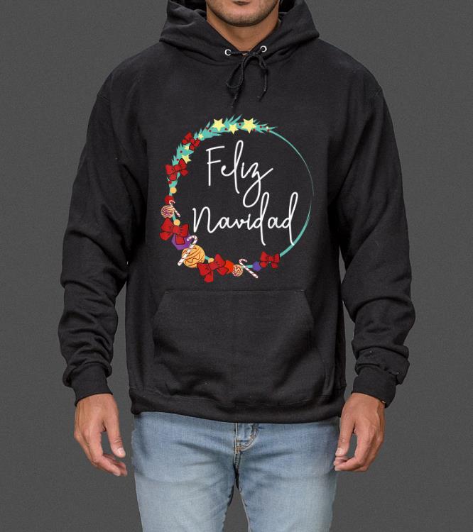 Pretty Feliz Navidad Bows & Candy Cane Christmas Reef sweater