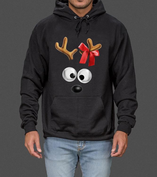 Top Matching Family Christmas Reindeer Face for Girls sweater