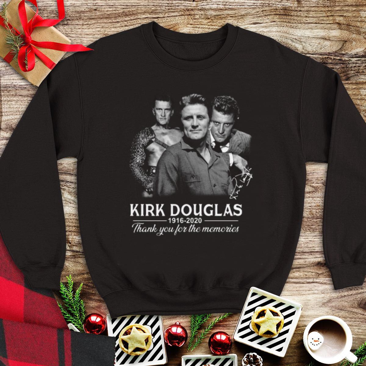 Awesome Kirk Douglas 1916 2020 thank you for the memories signature shirt
