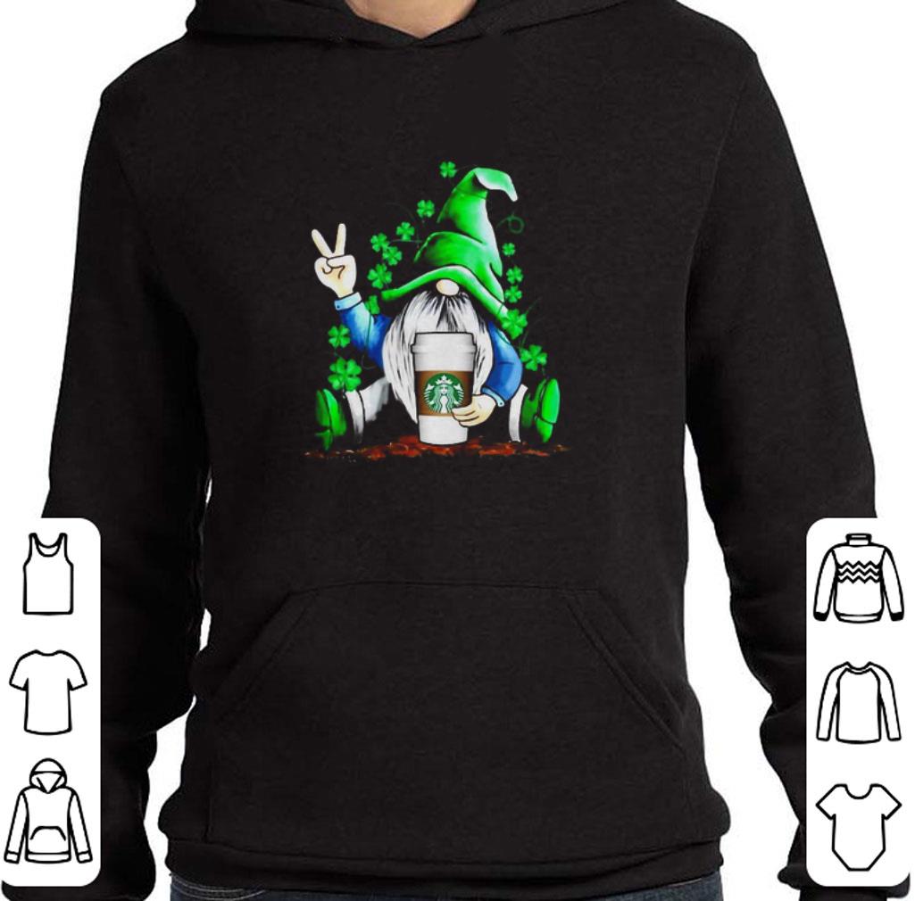 Funny Gnome hug Starbucks coffee St. Patrick's Day shirt