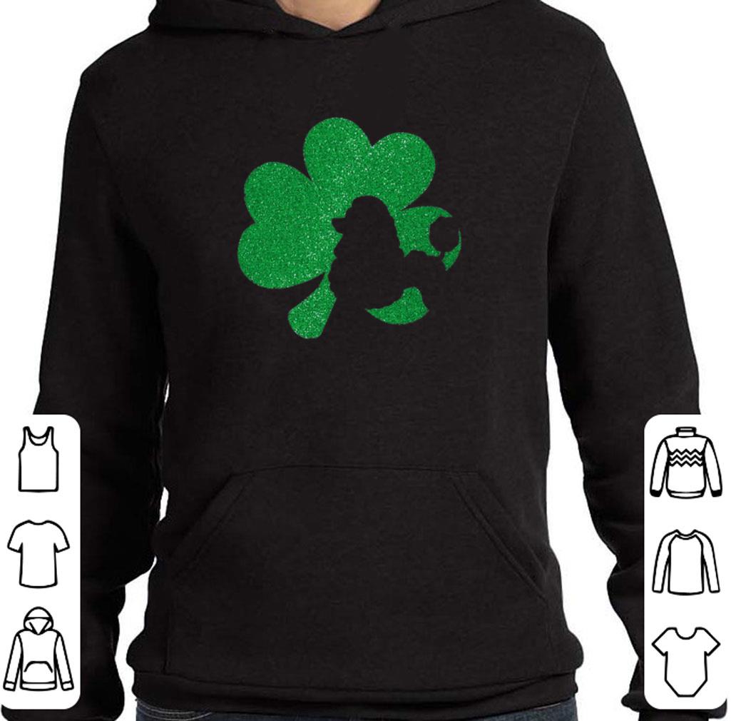 Funny Poodle Puppy Shamrock diamond St. Patrick's day shirt