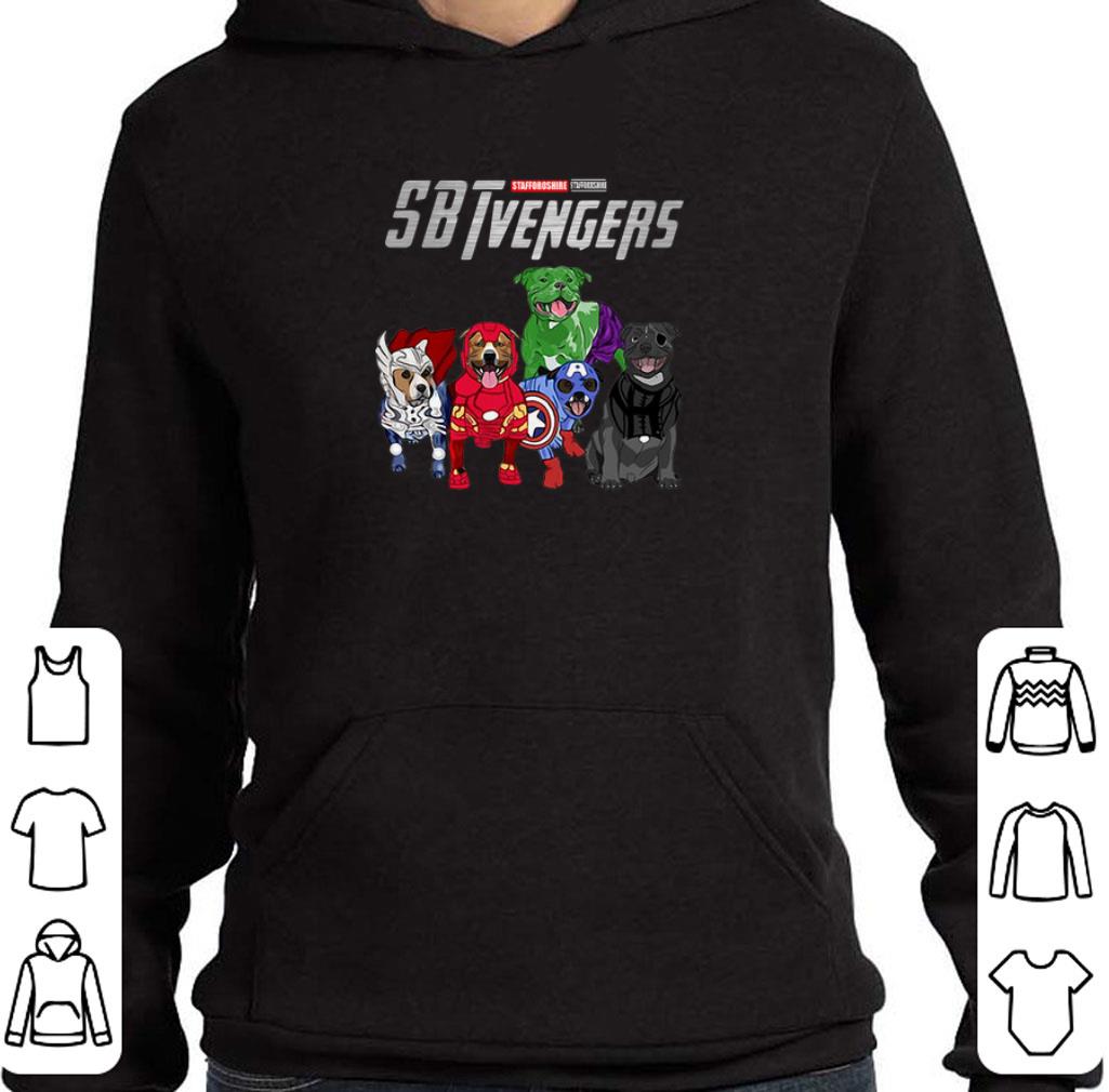 Funny Staffordshire Bull Terrier SBTvengers Avengers Endgame shirt