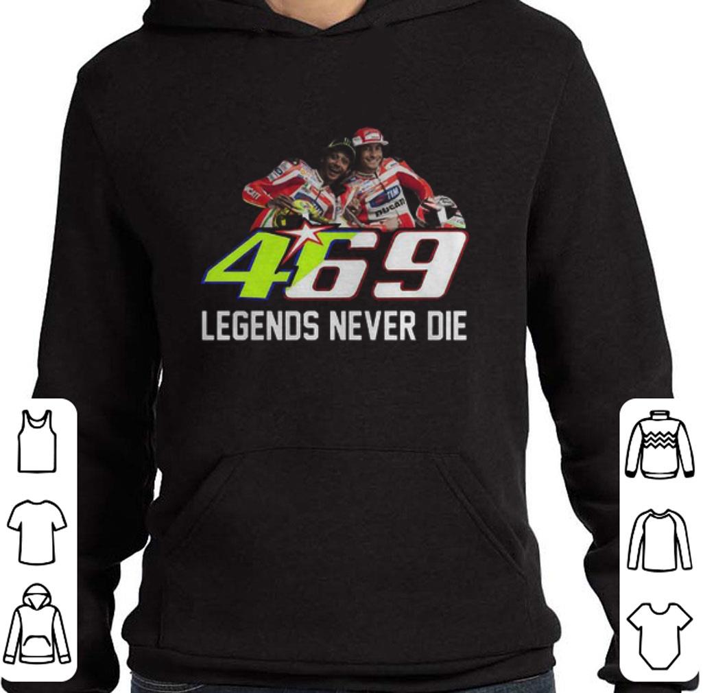 Original 469 Legends Never Die Valentino Rossi And Nicky Hayden shirt