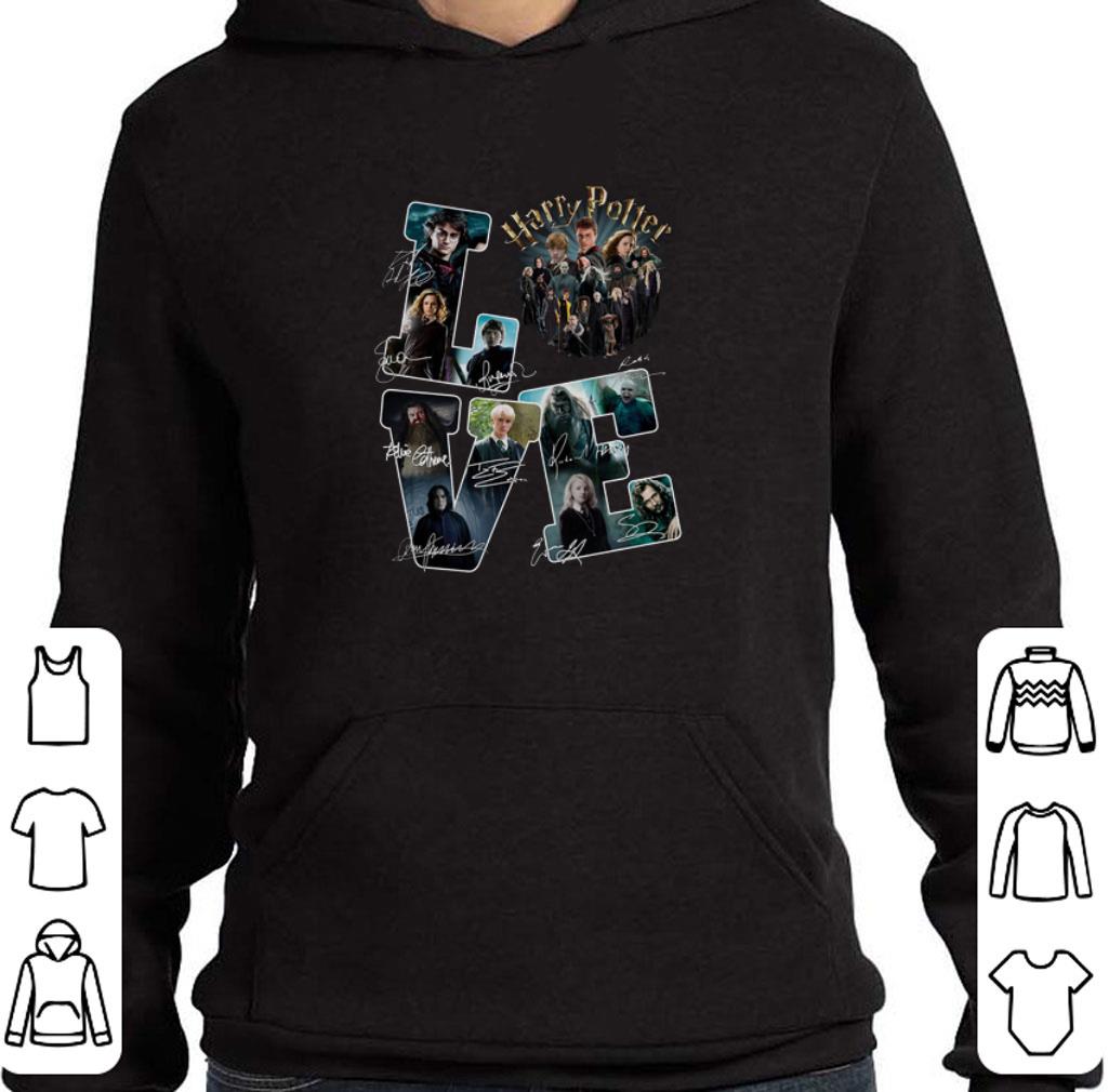 Pretty Love Harry Potter all character signatures shirt