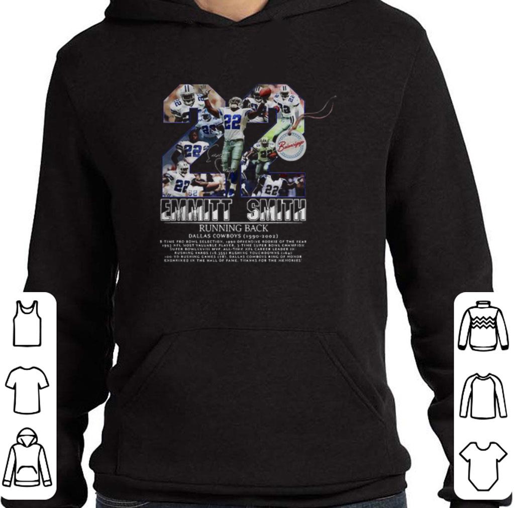22 Emmitt Smith signature Running Back Dallas Cowboys 1990-2002 shirt