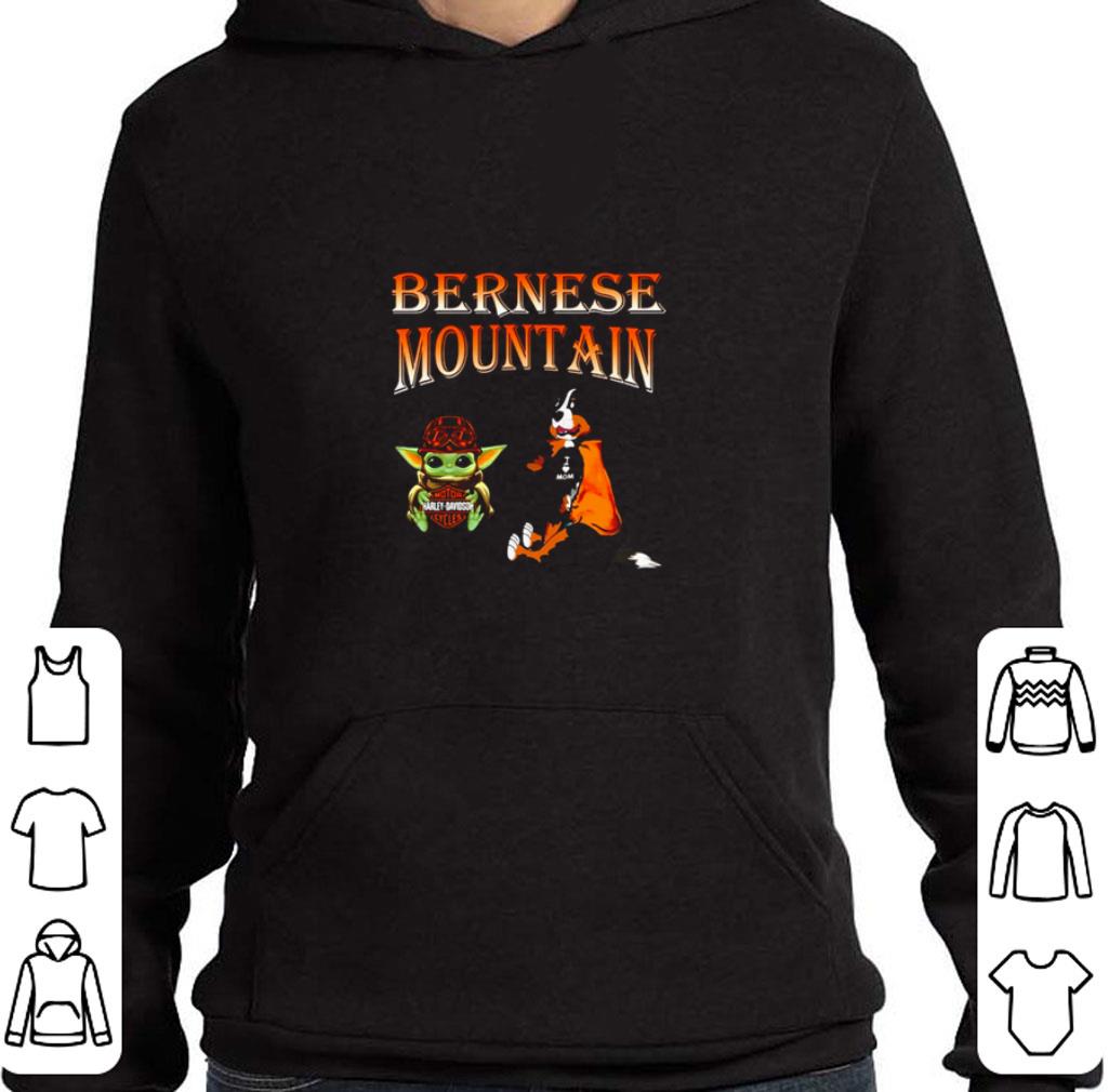 Awesome Baby Yoda Motor Harley Davidson Cycles Bernese Mountain shirt