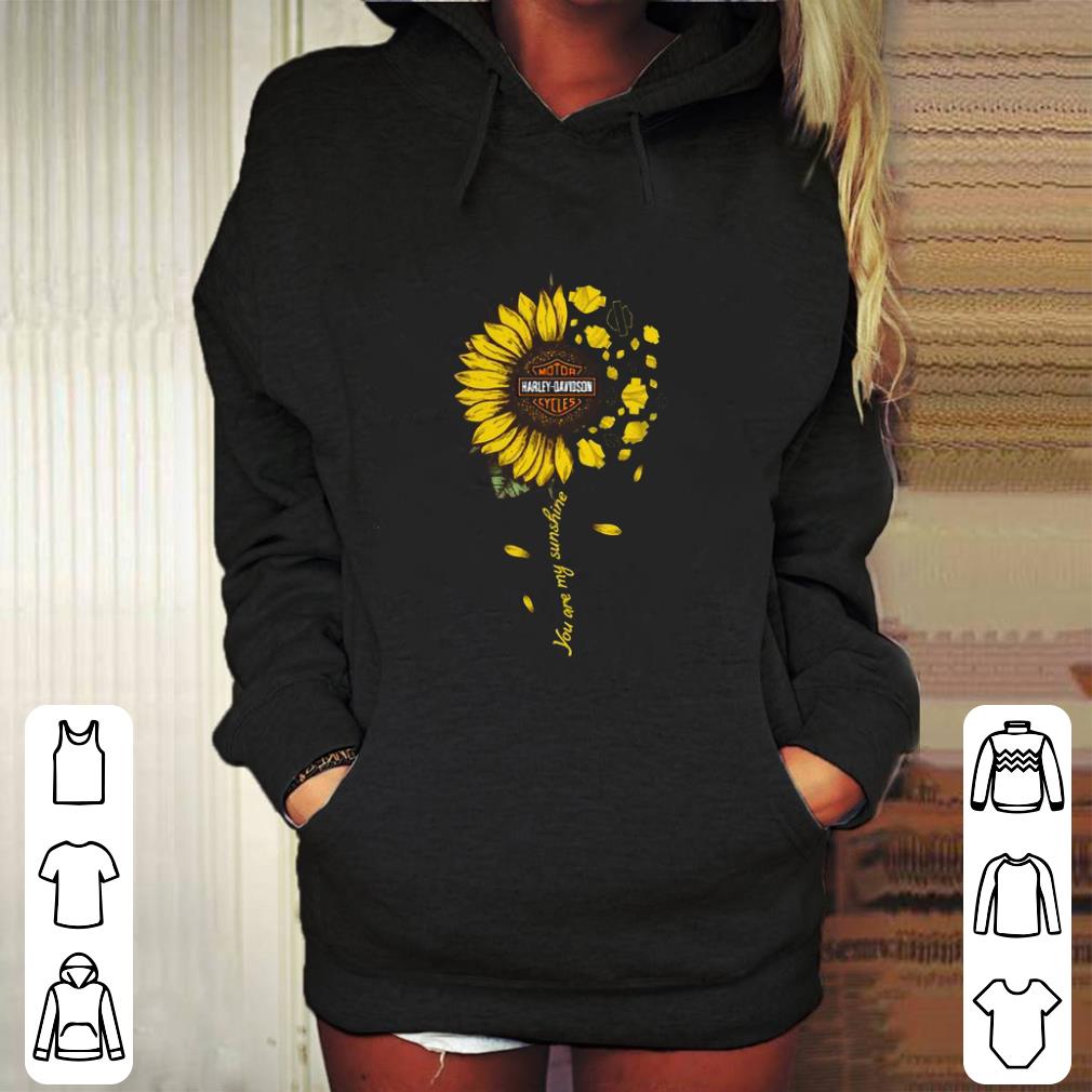 Best Sunflower Motor Harley-Davidson Cycles you are my sunshine shirt