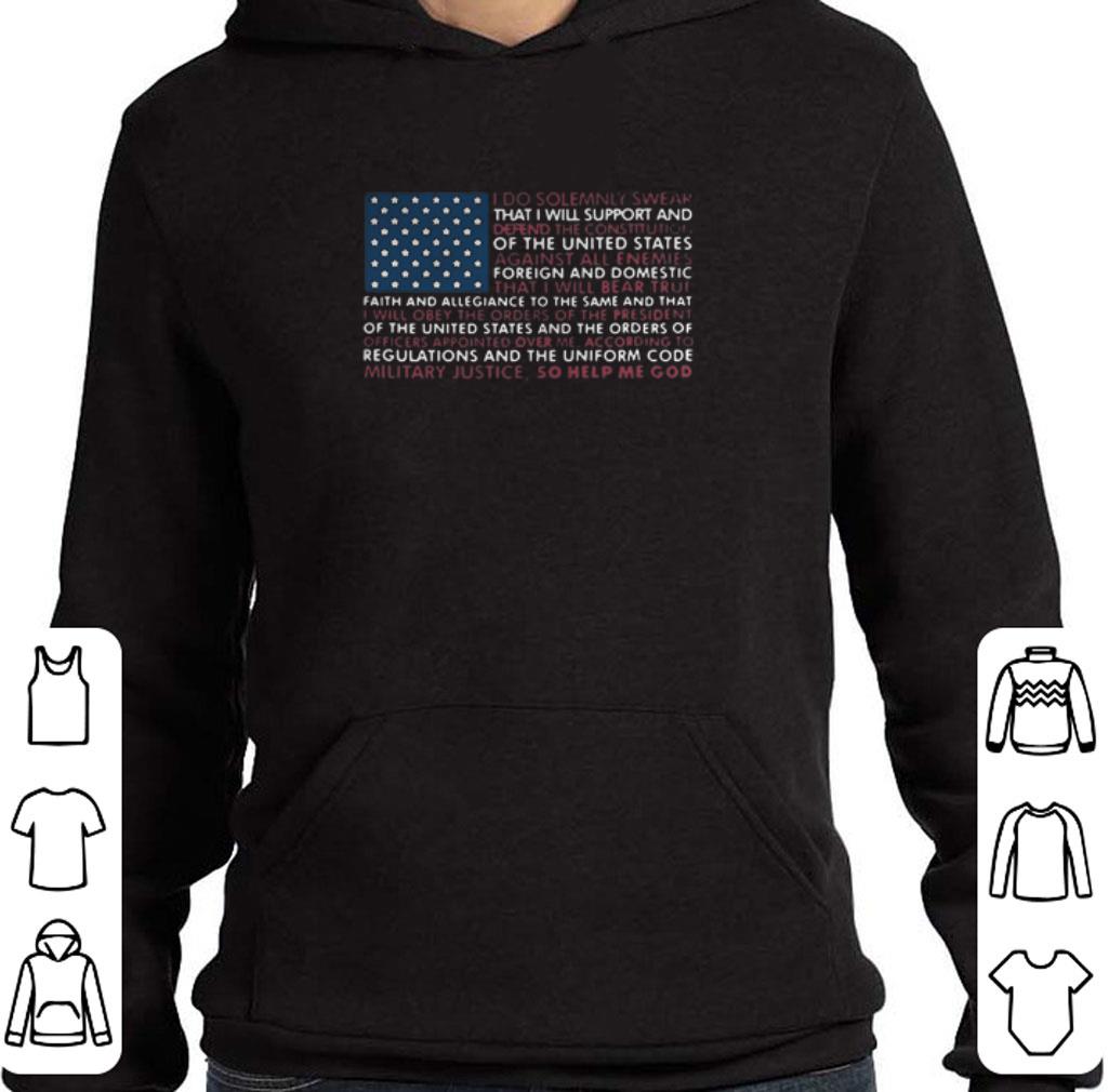 Nice Oath of Enlistment Flag American flag Obey shirt