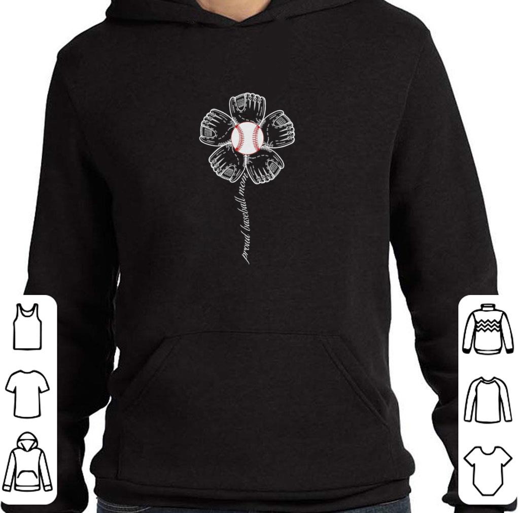 Nice Sunflowers proud baseball mom shirt