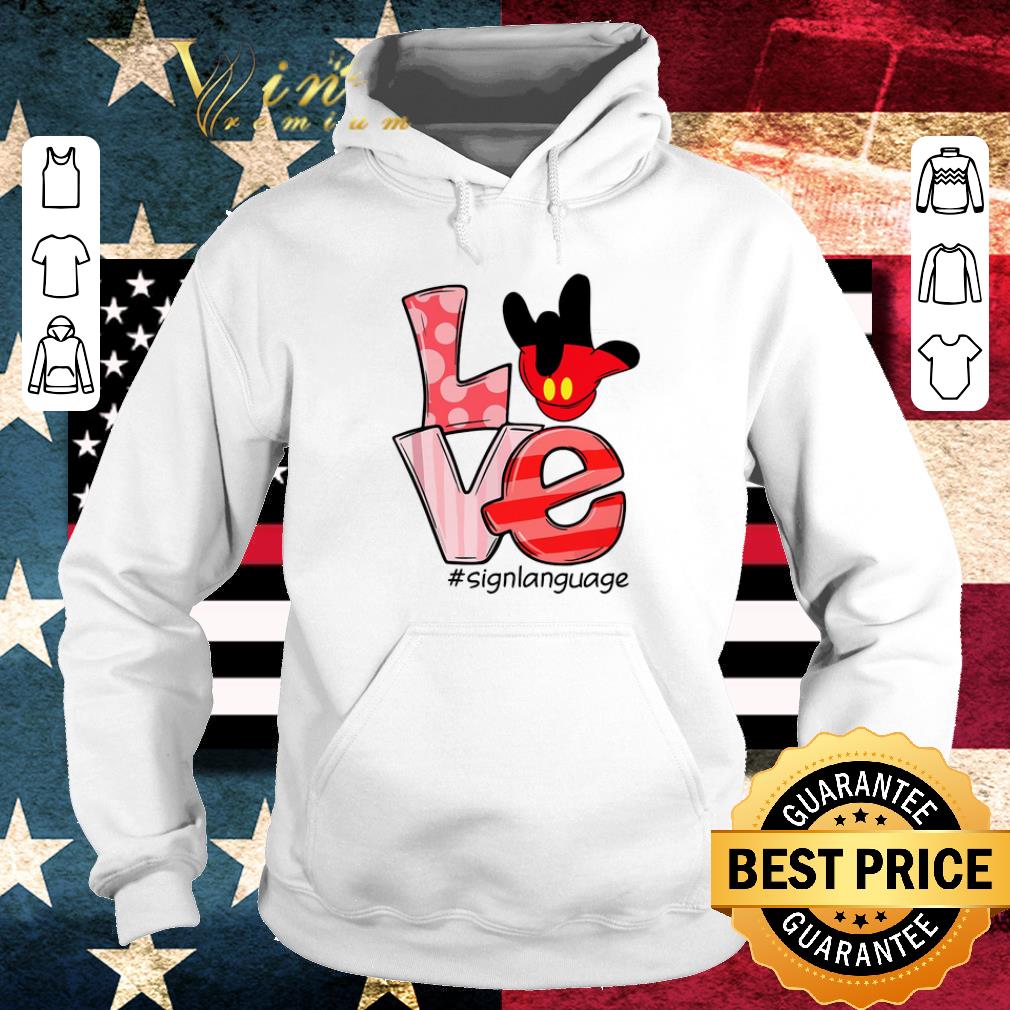 Original Mickey Mouse Love #signlanguage shirt