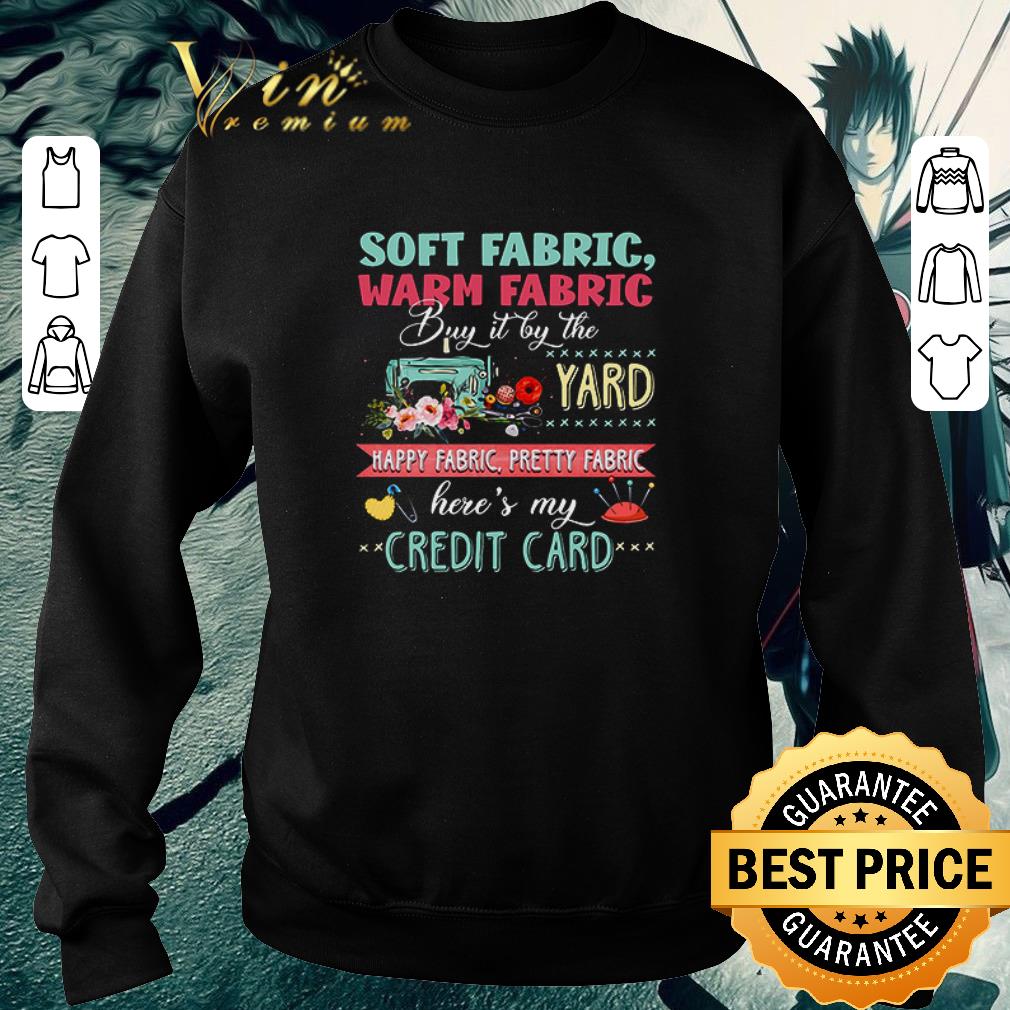 Pretty Soft fabric warm fabric buy it by the yard happy fabric credit card shirt