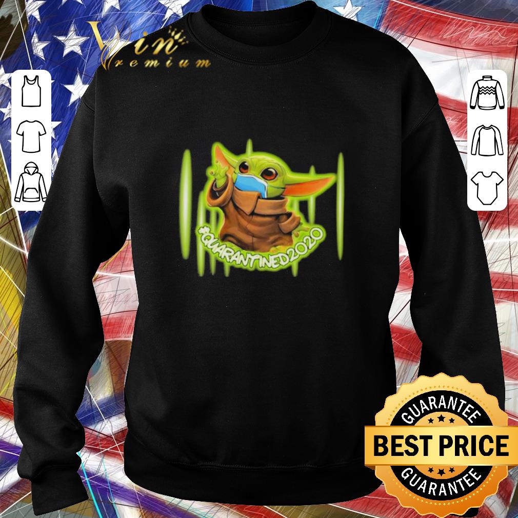 Hot Baby Yoda mask quarantined 2020 Coronavirus shirt