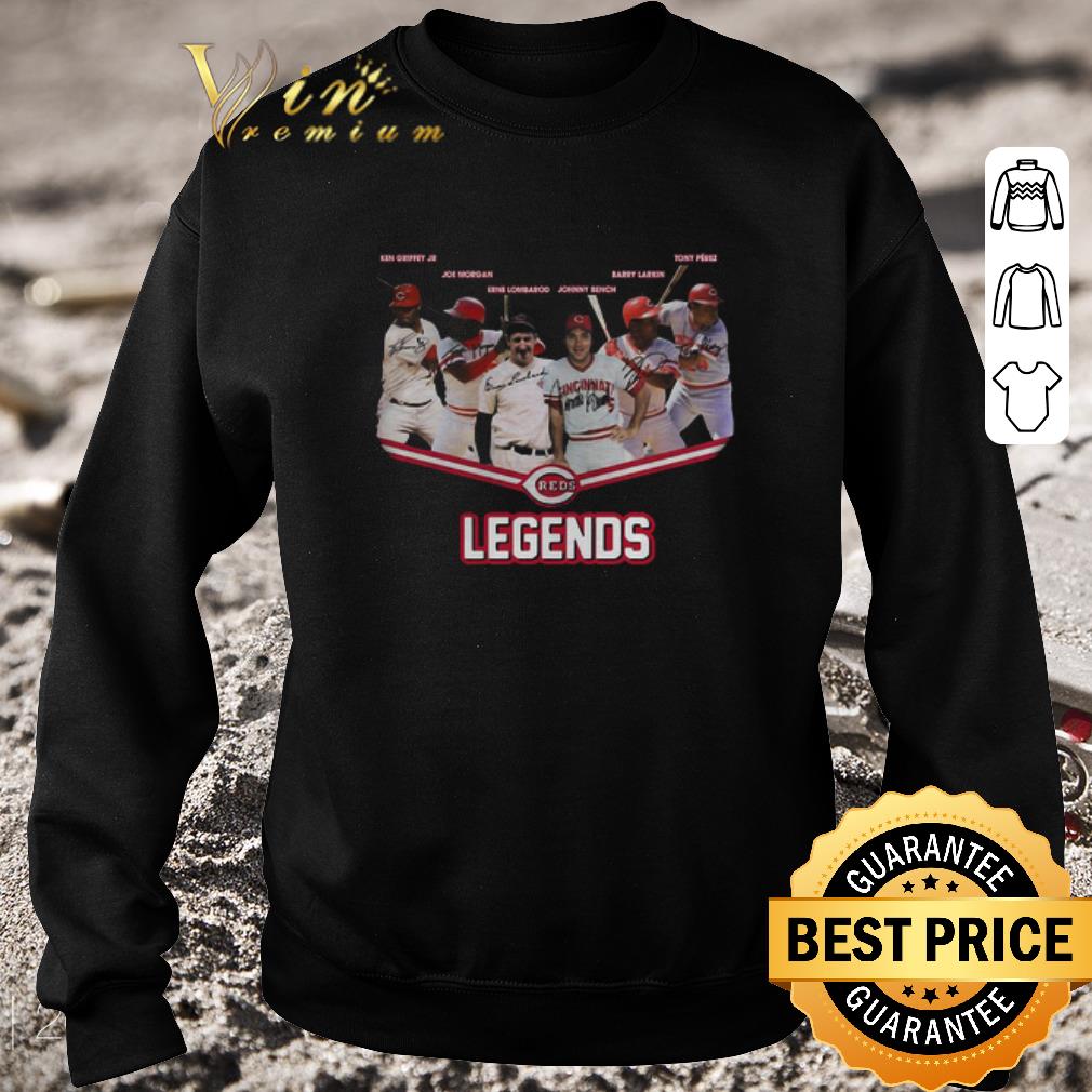 Official Cincinnati Reds Legends MLB signatures shirt