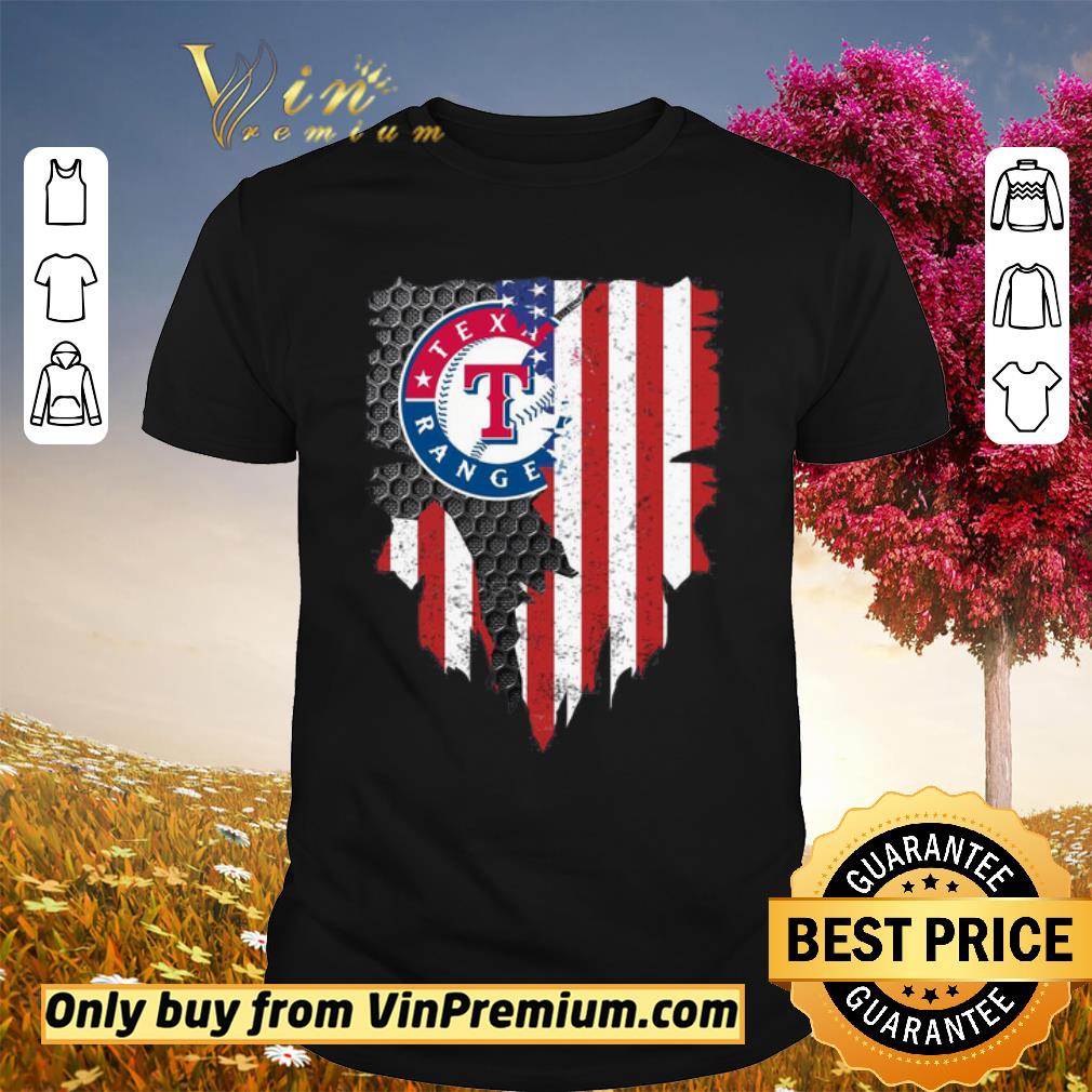 texas rangers american flag shirt