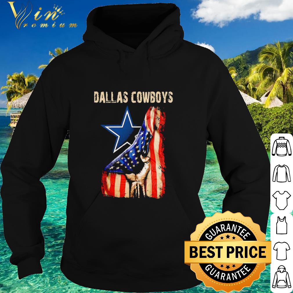 Cool Logo Dallas Cowboys Inside American Flag Independence Day shirt