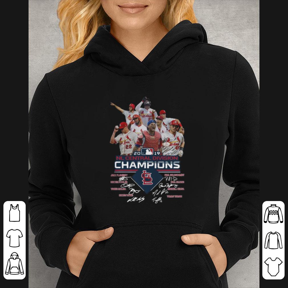Top St. Louis Cardinals 2019 Nl Central Division Champions Signatures shirt