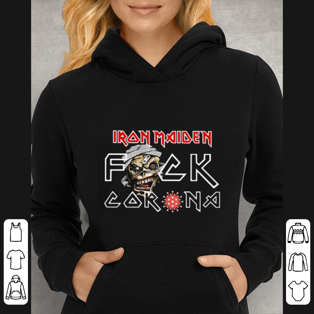 Best Skull Iron Maiden Fuck Coronavirus shirt