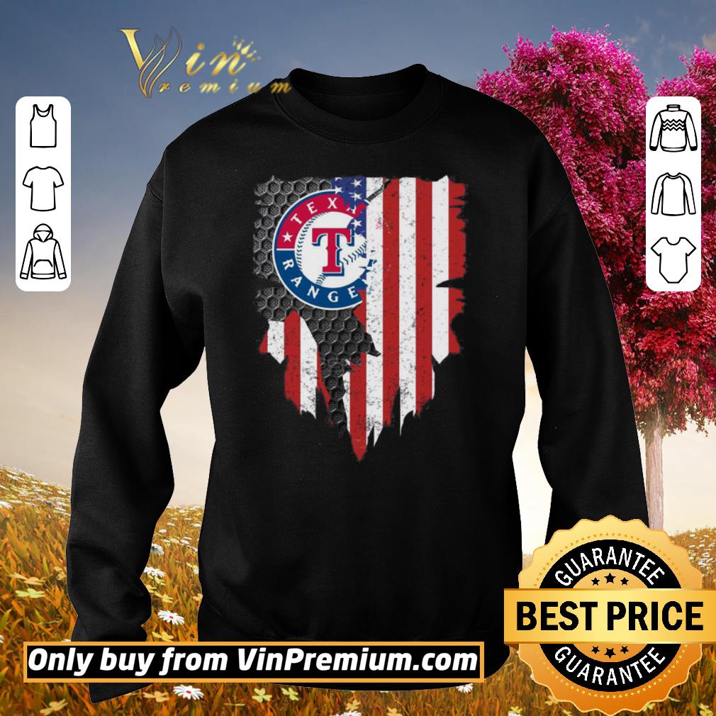 texas rangers american flag shirt