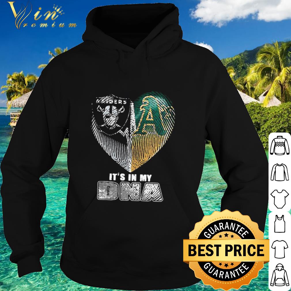 Official It’s In My DNA Oakland Raiders And Oakland Athletics Heartbeat shirt 7 Official It’s In My DNA Oakland Raiders And Oakland Athletics Heartbeat shirt