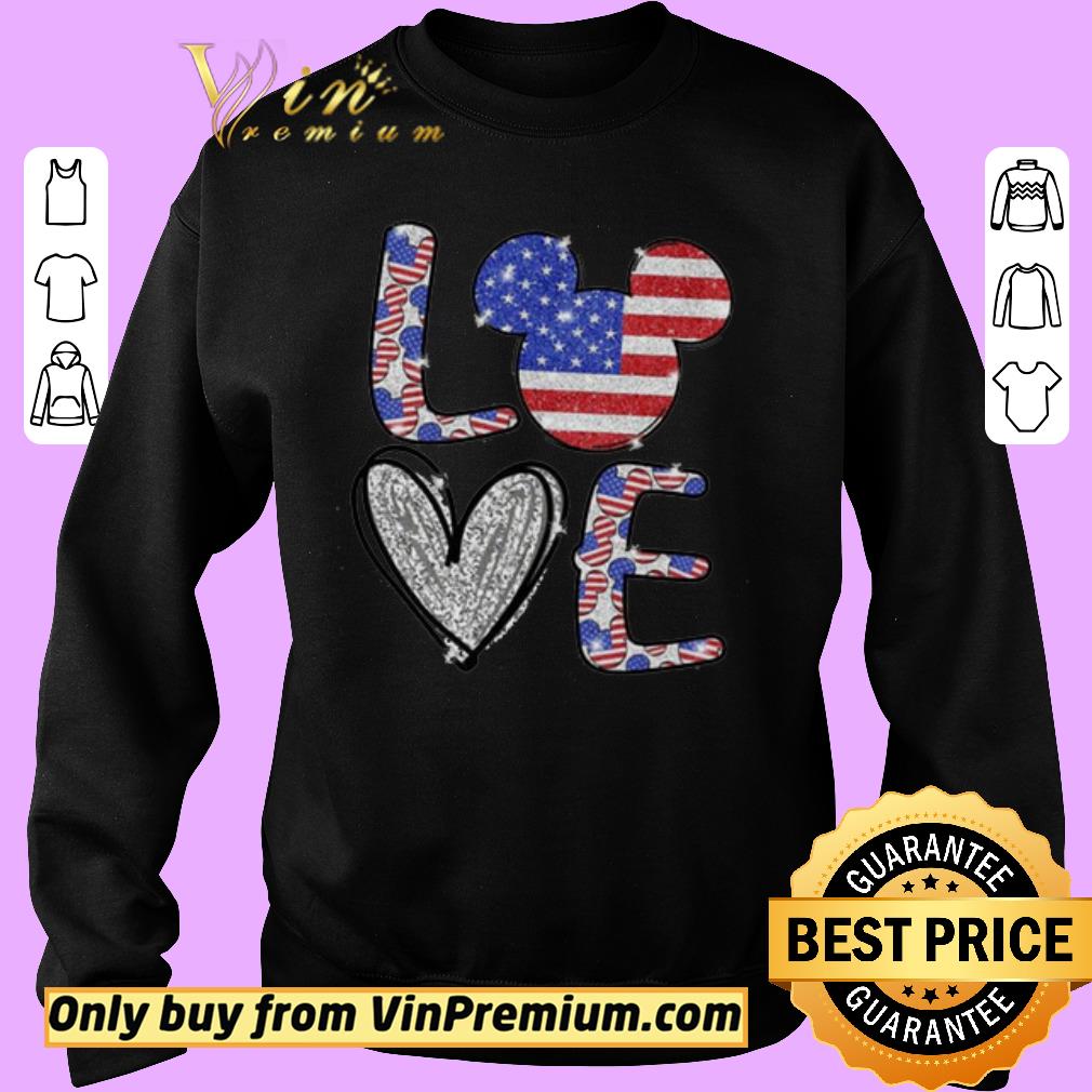 Original Mickey Mouse Love American Flag The 4th Of July shirt