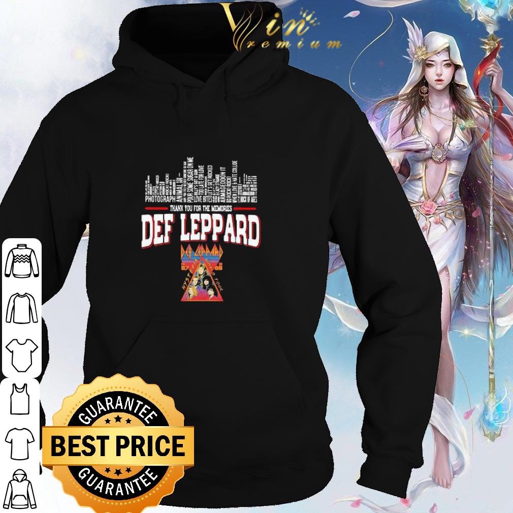 Nice Def Leppard Albums Thank You For Memories shirt
