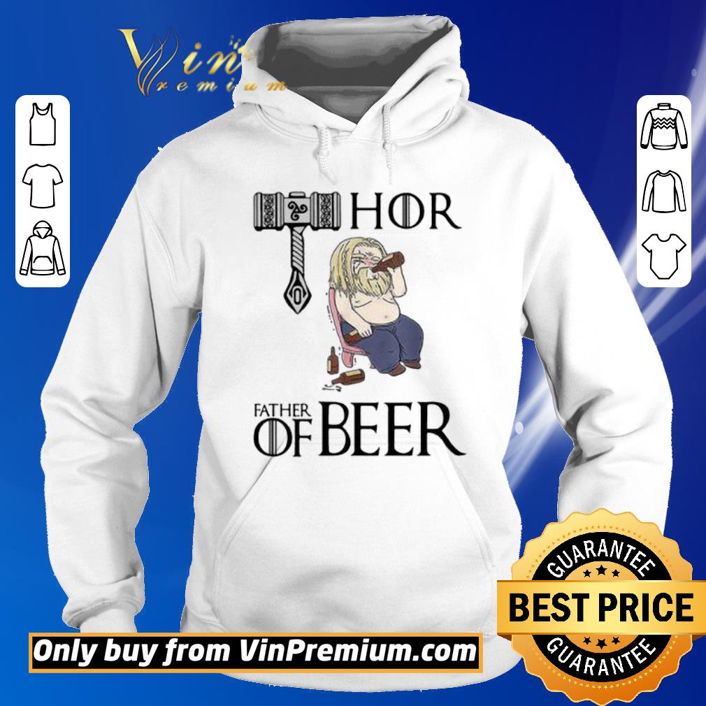 Official Avengers Endgame fat Thor father of beer shirt