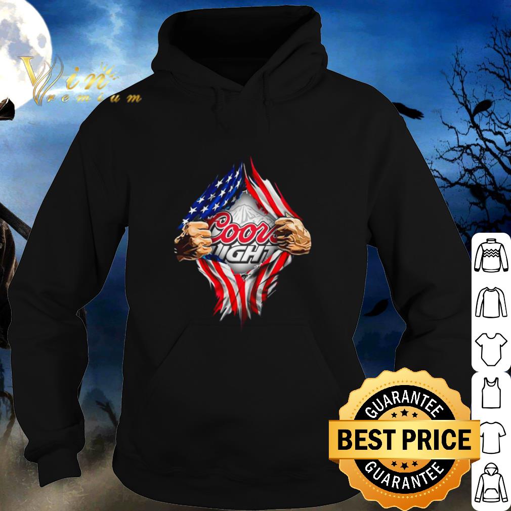 Nice Coors Light inside me American Flag shirt