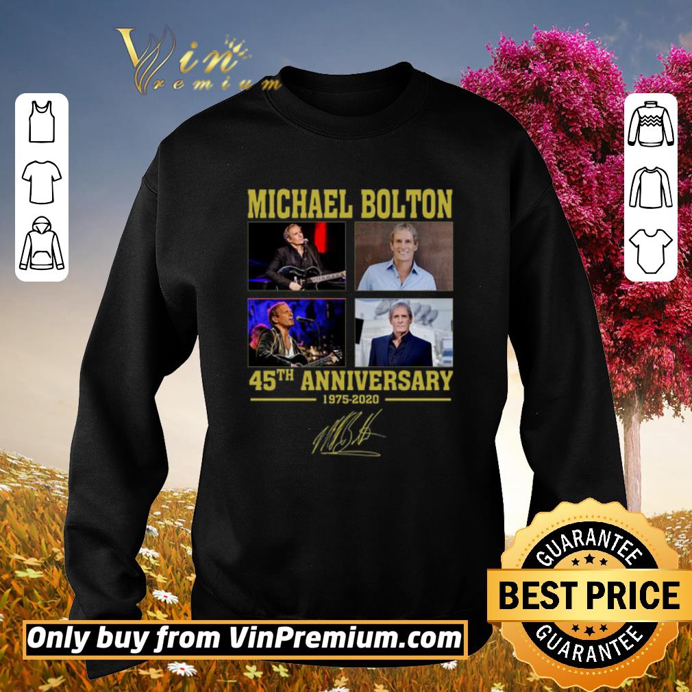 Original Michael Bolton Anniversary 1975 2020 Signature shirt