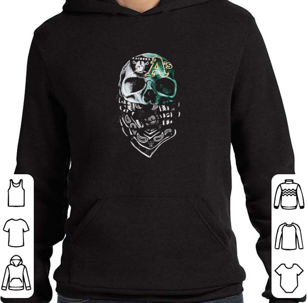 Hot Skull Mask Oakland Raiders And Oakland Athletics Covid-19 shirt